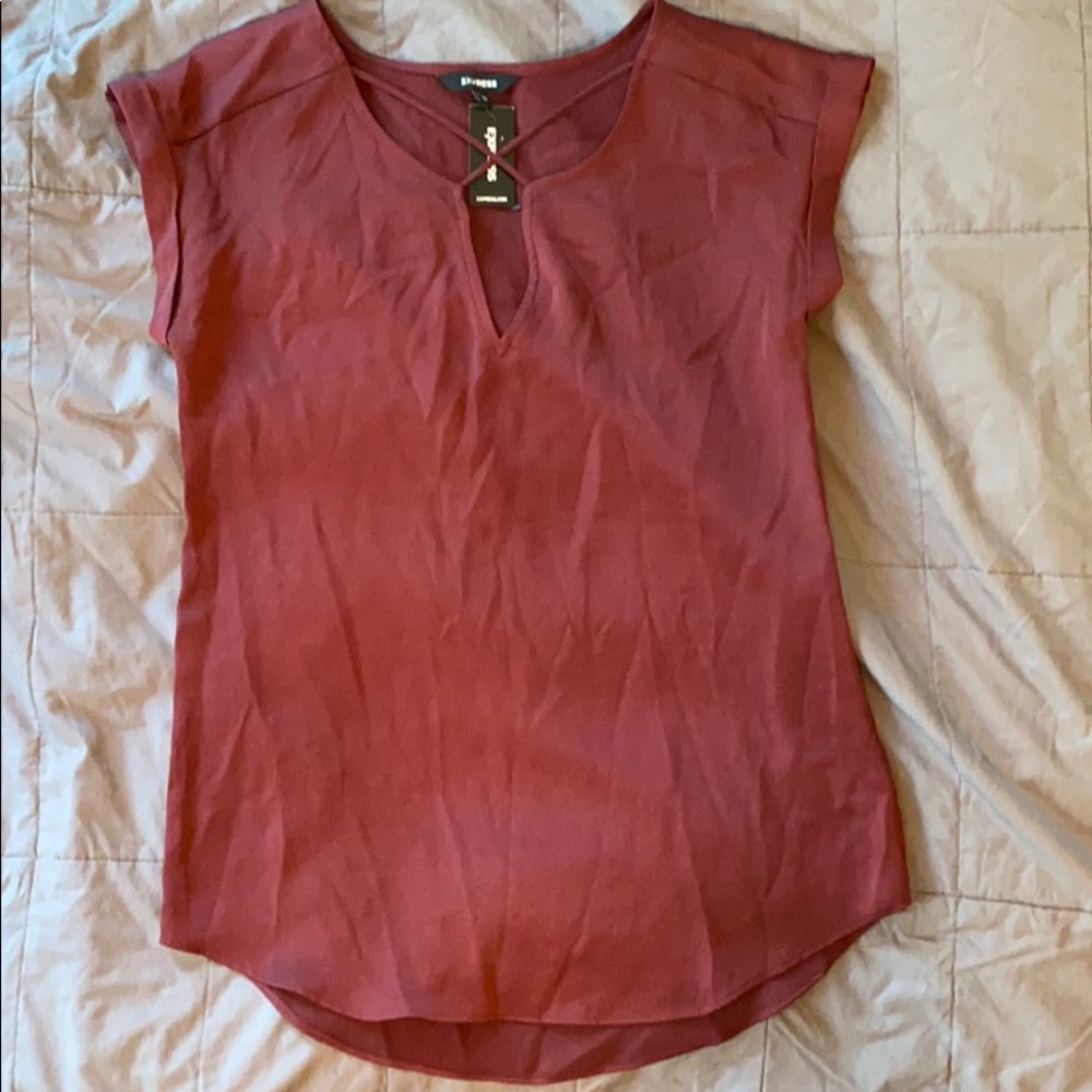 Burgundy Express Blouse